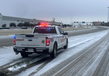 HCSO  MAP on icy road