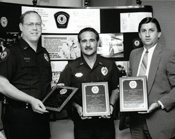 Kelly, Riggs, Vickich with crime stopper award thumb